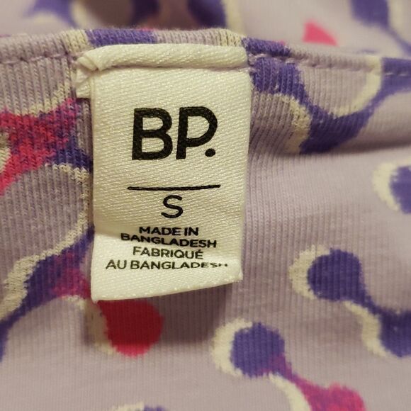 BP Womens Purple Geo Print Tube Festival Top Size Small NWOT - Picture 3 of 5